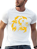Lion Head Graphic Black T-Shirt