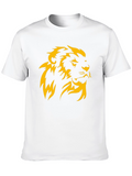 Lion Head Graphic Black T-Shirt