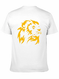 Lion Head Graphic Black T-Shirt