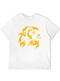 Lion Head Graphic Black T-Shirt