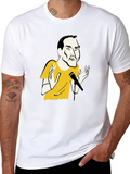 Black T-Shirt with Comedian Graphic