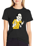 Black T-Shirt with Comedian Graphic