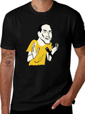 Black T-Shirt with Comedian Graphic