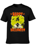 Happy Halloween Graphic Print Tee