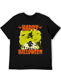 Happy Halloween Graphic Print Tee