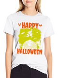Happy Halloween Graphic Print Tee