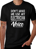 Electrician Voice T-Shirt - Funny Gift for Electricians