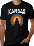 Kansas Retro Style Graphic Tee
