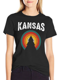 Kansas Retro Style Graphic Tee