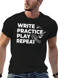 Write Practice Play Repeat Musician T-Shirt
