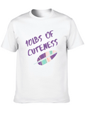10lbs of Cuteness Feather Graphic T-Shirt
