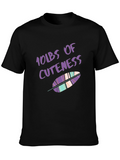 10lbs of Cuteness Feather Graphic T-Shirt