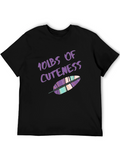 10lbs of Cuteness Feather Graphic T-Shirt