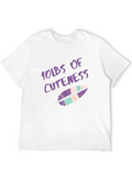 10lbs of Cuteness Feather Graphic T-Shirt