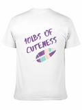 10lbs of Cuteness Feather Graphic T-Shirt