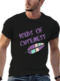 10lbs of Cuteness Feather Graphic T-Shirt