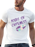 10lbs of Cuteness Feather Graphic T-Shirt