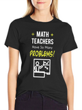Math Teacher Humor T-Shirt - Problems!