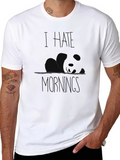 I Hate Mornings Black Graphic Tee