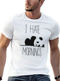 I Hate Mornings Black Graphic Tee