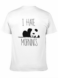 I Hate Mornings Black Graphic Tee