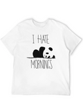 I Hate Mornings Black Graphic Tee