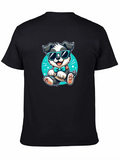 Cool Dog Cartoon Graphic Tee