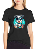 Cool Dog Cartoon Graphic Tee