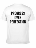 Progress Over Perfection Black T-Shirt