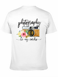 Photography is My Cardio Black T-Shirt