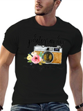 Photography is My Cardio Black T-Shirt