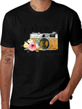 Photography is My Cardio Black T-Shirt