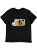 Photography is My Cardio Black T-Shirt