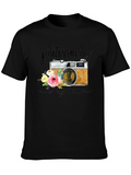 Photography is My Cardio Black T-Shirt