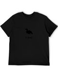 Black No Brand Graphic T-Shirt