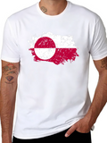 Greenland Flag T-Shirt - Grunge Style