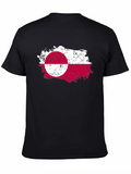 Greenland Flag T-Shirt - Grunge Style