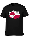 Greenland Flag T-Shirt - Grunge Style