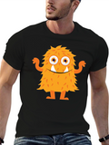 Monster Graphic Tee - Fun Black T-Shirt