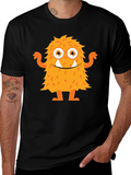 Monster Graphic Tee - Fun Black T-Shirt