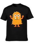 Monster Graphic Tee - Fun Black T-Shirt