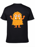 Monster Graphic Tee - Fun Black T-Shirt