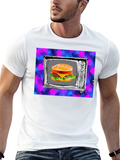Retro TV Burger Graphic Tee