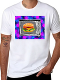 Retro TV Burger Graphic Tee