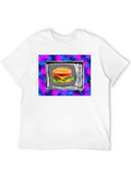 Retro TV Burger Graphic Tee