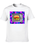 Retro TV Burger Graphic Tee
