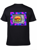 Retro TV Burger Graphic Tee