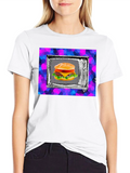 Retro TV Burger Graphic Tee