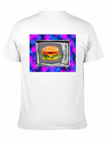 Retro TV Burger Graphic Tee