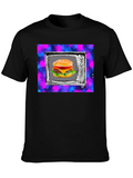 Retro TV Burger Graphic Tee